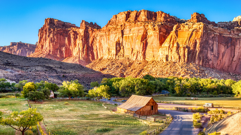 Rock formations at Capitol Reef