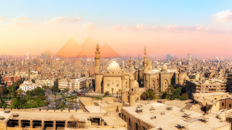 panoramic view of cairo skyline