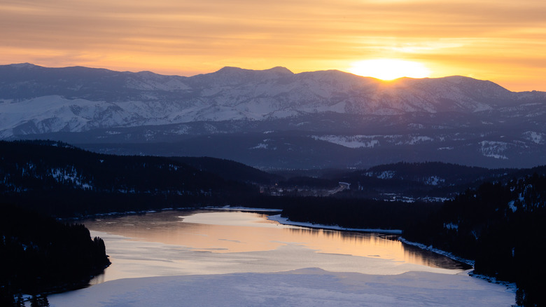 Donner Lake at sunrise in Truckee, California